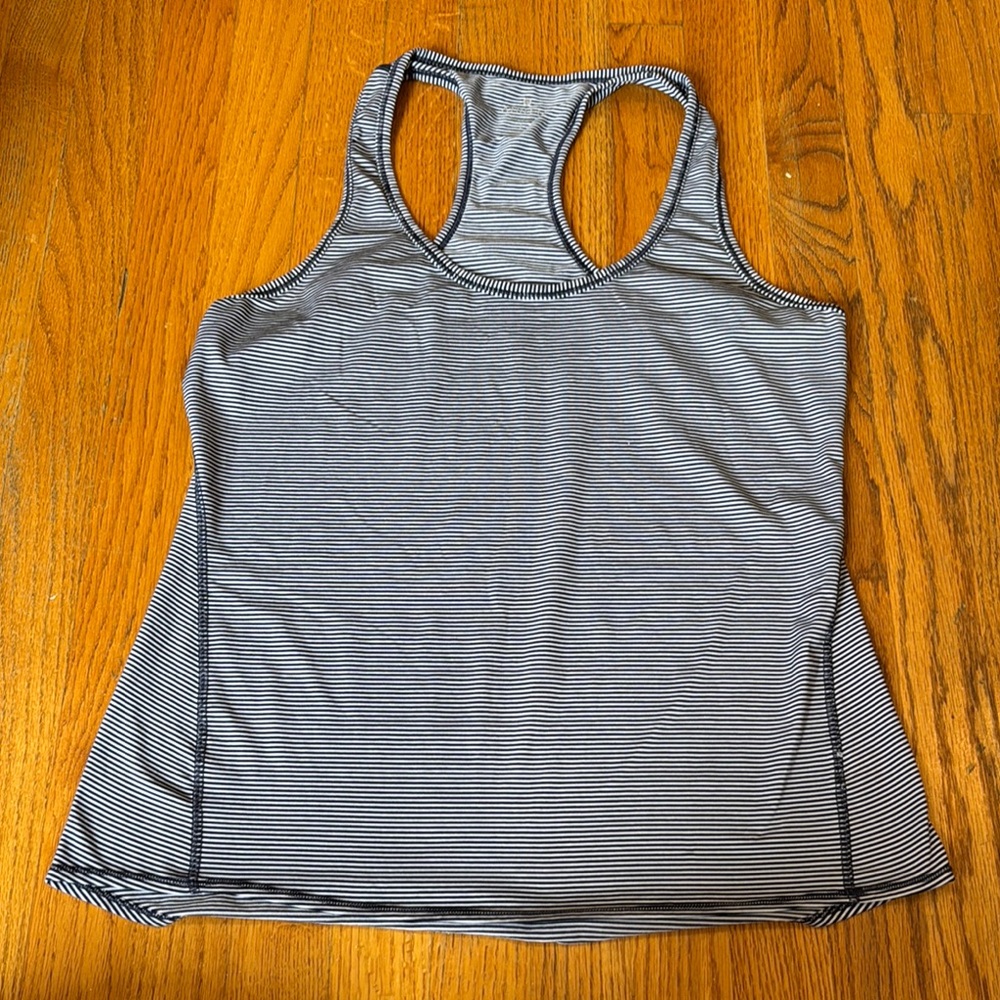 Striped Gray Women's Tank Top